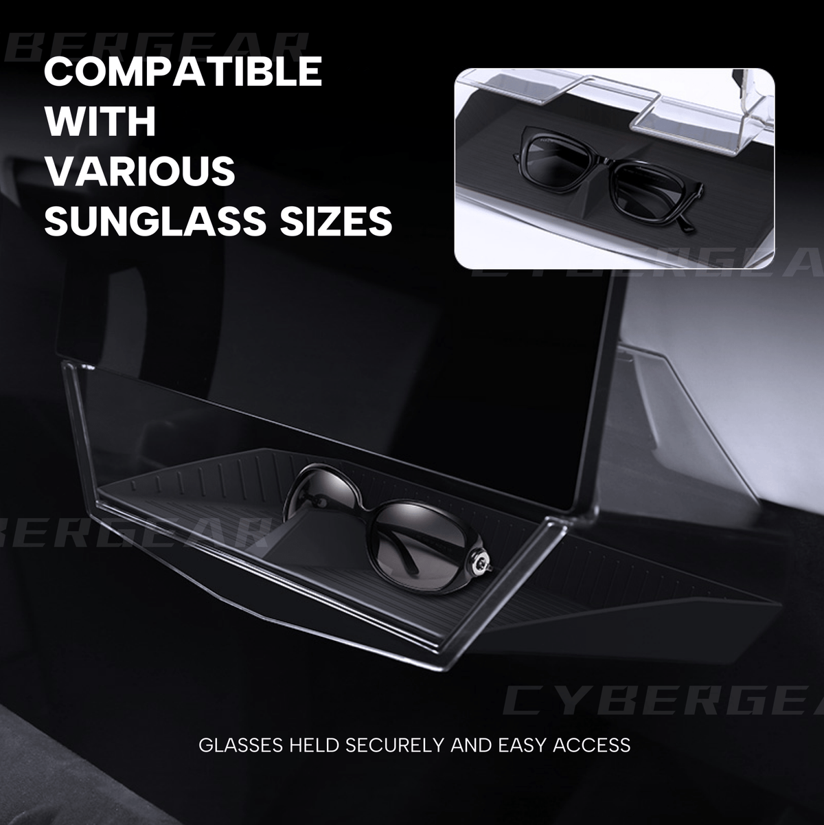 Tesla Cybertruck Under Screen Storage Organizer Upgrade Version